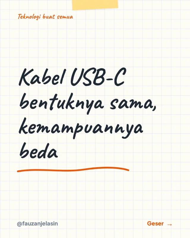 Sampul bahasan: Sama-sama USB-C, apa bedanya?